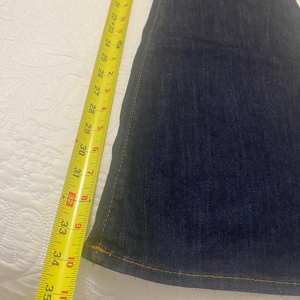 True Religion Carrie Low Rise Dark Blue Flare Jeans - Picture 16 of 16